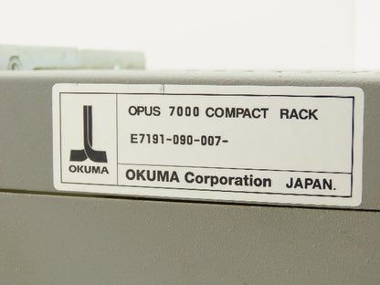 Okuma E7191-090-007 Opus7000 Docking Compact Rack Chassis W/Mother Boards