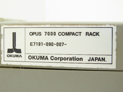 Okuma E7191-090-007 Opus7000 Docking Compact Rack Chassis W/Mother Boards