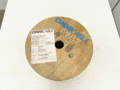 Omni Cable C50601 SRML 6/1C High Temperature Wire 6 Awg 150°C 600V Black 500'