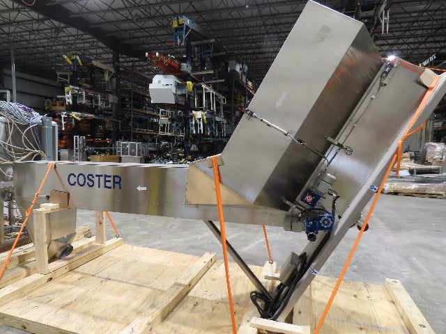 Coster CAP300 Cap Placing Line Aerosol Bottle Capper & Sorter with Feed Hopper