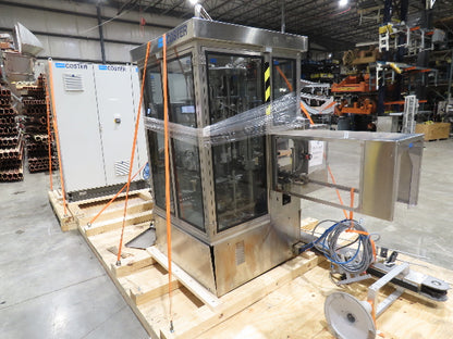 Coster CAP300 Cap Placing Line Aerosol Bottle Capper & Sorter with Feed Hopper