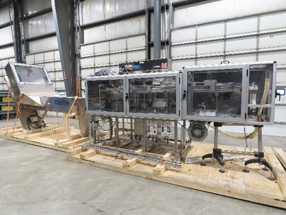 Coster CAP300 Cap Placing Line Aerosol Bottle Capper & Sorter with Feed Hopper