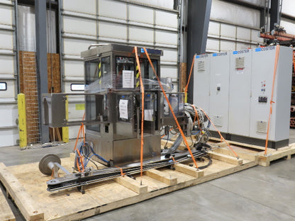 Coster CAP300 Cap Placing Line Aerosol Bottle Capper & Sorter with Feed Hopper