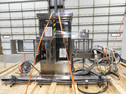 Coster CAP300 Cap Placing Line Aerosol Bottle Capper & Sorter with Feed Hopper