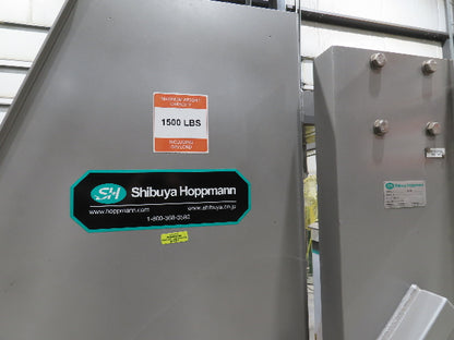 Shibuya Hoppmann Norwalt Aerosol Can Puck Sorter Inserter Line w/ Feeder Hopper