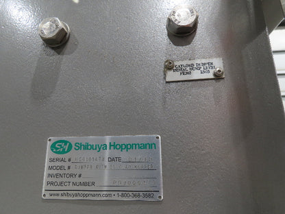 Shibuya Hoppmann Norwalt Aerosol Can Puck Sorter Inserter Line w/ Feeder Hopper