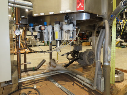 Haumiller Bottle Cap Bowl Feeder with Feed Hopper Elevator Conveyor 480V