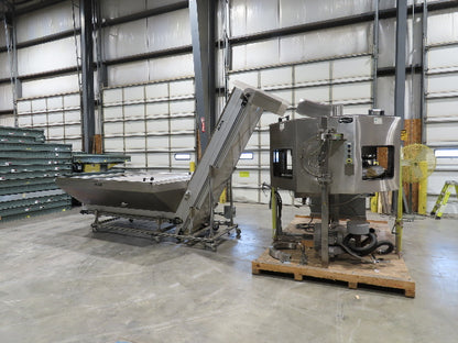 Haumiller Bottle Cap Bowl Feeder with Feed Hopper Elevator Conveyor 480V