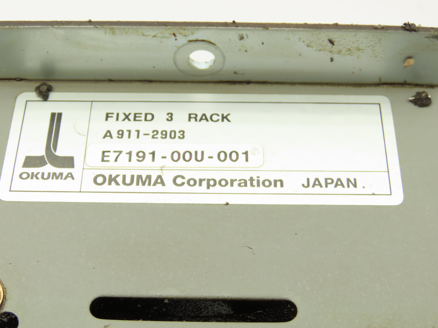 Okuma E7191-00U-001 Fixed 3 Rack Chassis with Motherboard E4809-770-131