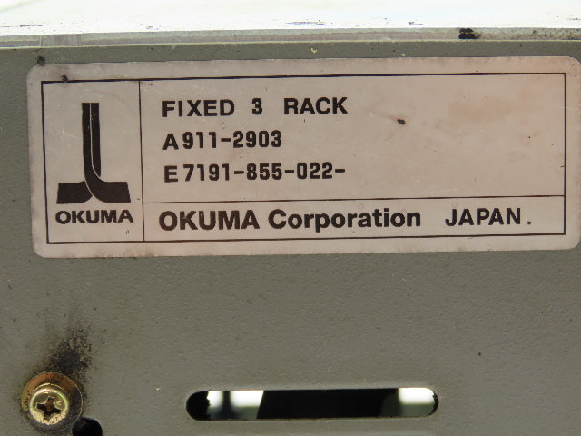 Okuma E7191-855-022 Fixed 3 Rack Chassis with Motherboard E4809-770-131
