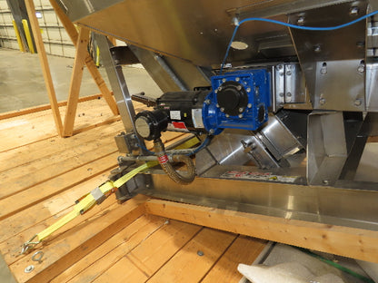 Shibuya Hoppmann Stainless Bottle Valve Feed Hopper Elevator Conveyor .5Hp 460V