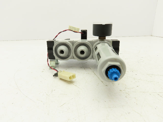 Festo LFR-D-5M-MINI Air Line Filter Regulator On/Off Valve Combo HEE-D-MINI-24