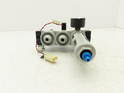 Festo LFR-D-5M-MINI Air Line Filter Regulator On/Off Valve Combo HEE-D-MINI-24