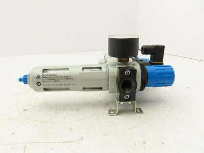 Festo LFR-D-5M-MINI Air Line Filter Regulator On/Off Valve Combo HEE-D-MINI-24