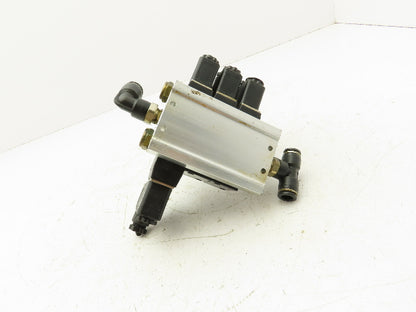 Shako PU322-02-S PU520-02D Pneumatic Solenoid Valve 3-Station Manifold 24VDC