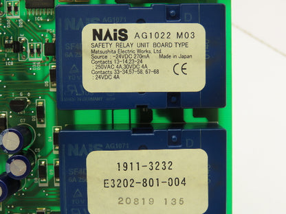Okuma E3202-801-004 Safety Relay Unit Circuit Board Type