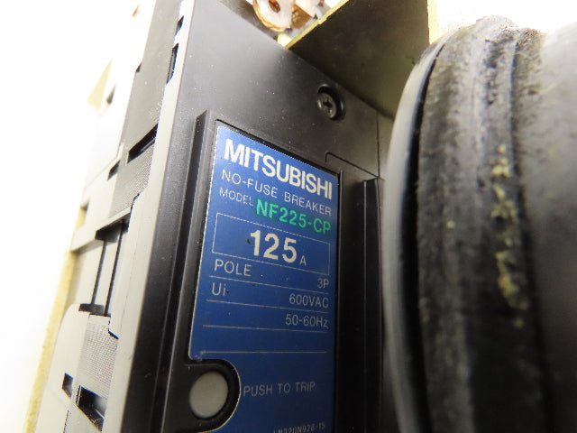 Mitsubishi Electric NF225-CP Circuit Breaker Non-Fused 3P 125A 600VAC W/Switch