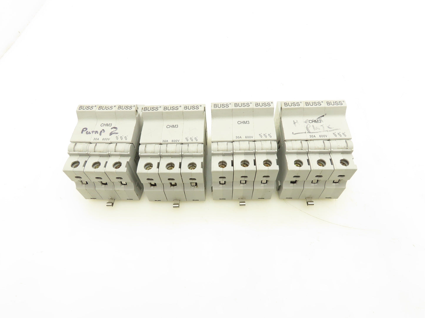Bussmann CHM3 Fuse Holder 30A 600V 3P Lot Of 4