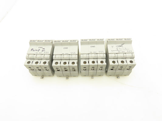Bussmann CHM3 Fuse Holder 30A 600V 3P Lot Of 4