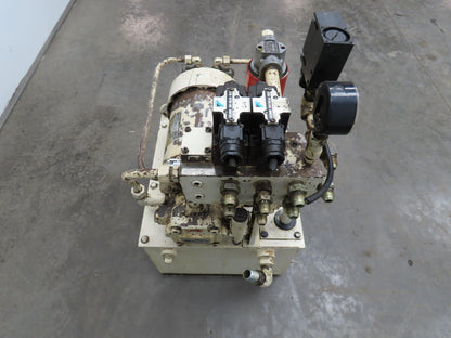 Showa Okuma PVU-40-0403-HX CNC Lathe Hydraulic Power Unit 2.2kw 25L/Min 40L Tank