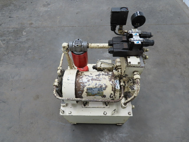 Showa Okuma PVU-40-0403-HX CNC Lathe Hydraulic Power Unit 2.2kw 25L/Min 40L Tank