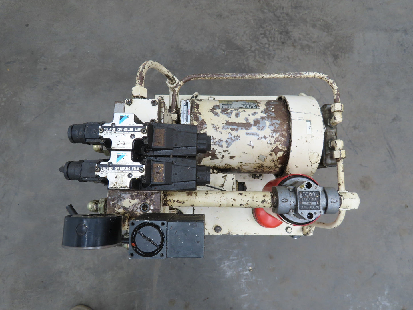 Showa Okuma PVU-40-0403-HX CNC Lathe Hydraulic Power Unit 2.2kw 25L/Min 40L Tank