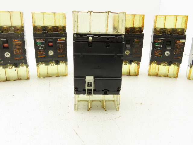 Fuji Electric EA33 Auto Circuit Breaker 20A 460V 3P Lot of 9