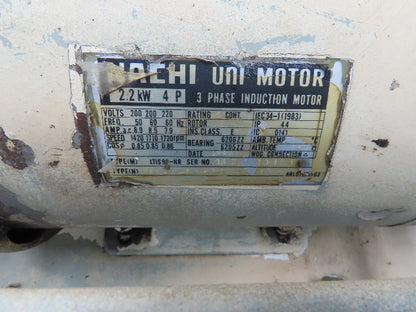 Showa Okuma PVU-40-0403-HX CNC Lathe Hydraulic Power Unit 2.2kw 25L/Min 40L Tank