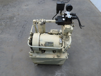 Showa Okuma PVU-40-0403-HX CNC Lathe Hydraulic Power Unit 2.2kw 25L/Min 40L Tank