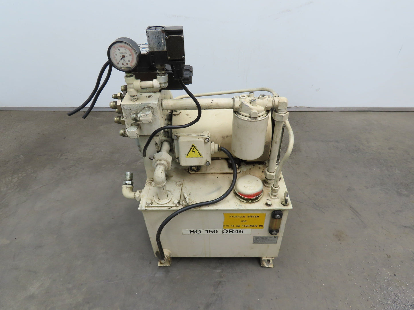 Showa Okuma PVU-40-0403-HX CNC Lathe Hydraulic Power Unit 2.2kw 25L/Min 40L Tank