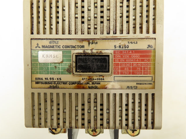 Mitsubishi Electric S-K150 Magnetic Contactor 3P 100-127V Coil