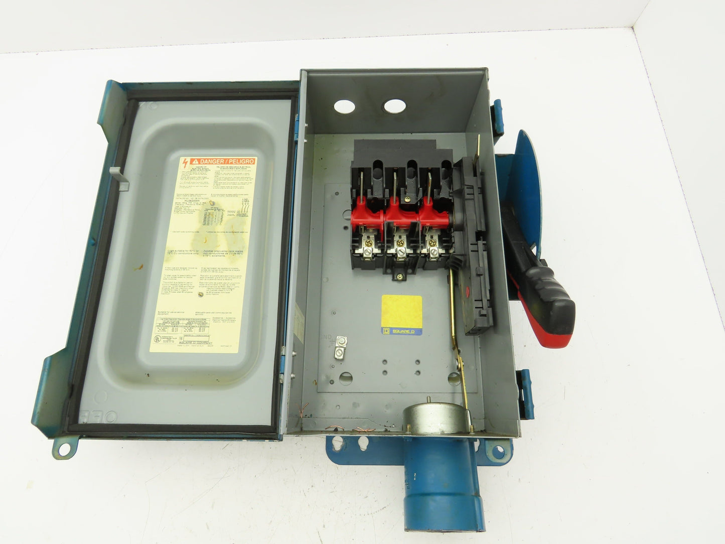 Square D HU362AWH Non-Fusible Safety Disconnect Switch 60A 60HP 600V Nema 12