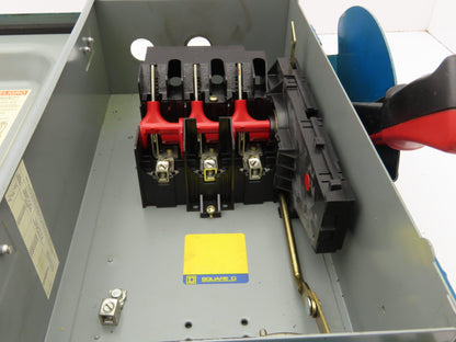 Square D HU362AWH Non-Fusible Safety Disconnect Switch 60A 60HP 600V Nema 12