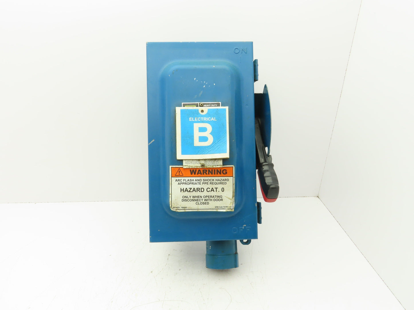 Square D HU362AWH Non-Fusible Safety Disconnect Switch 60A 60HP 600V Nema 12