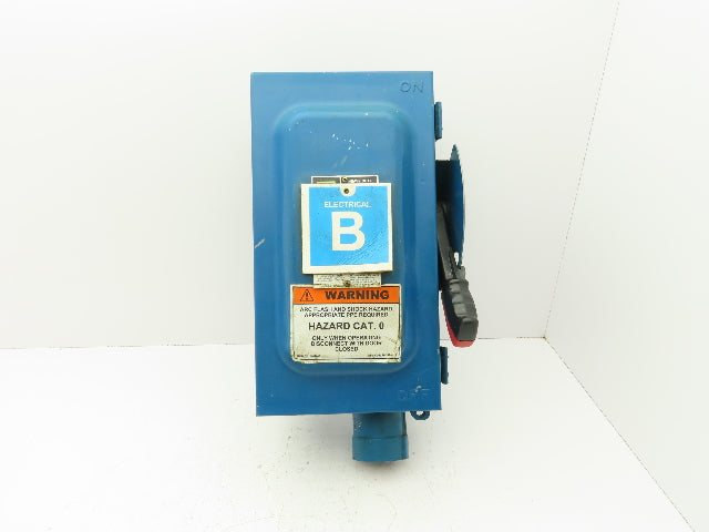 Square D HU362AWH Non-Fusible Safety Disconnect Switch 60A 60HP 600V Nema 12