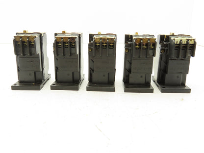 Fuji Electric TR-0N/3 Thermal Overload Relay 0.48-0.72A 600VAC Lot of 5