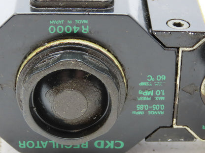 CKD R4000-10 / F4000-10-F Air Line Filter Regulator Combo 3/8"