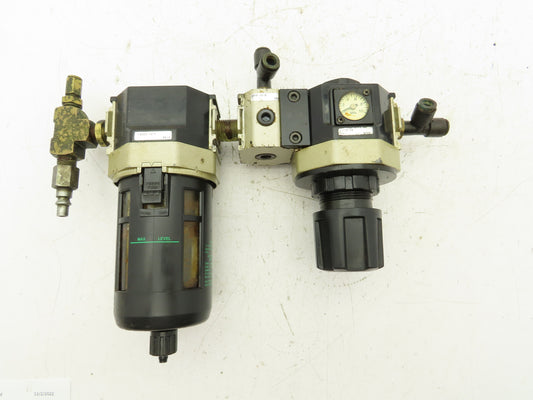 CKD R4000-10 / F4000-10-F Air Line Filter Regulator Combo 3/8"