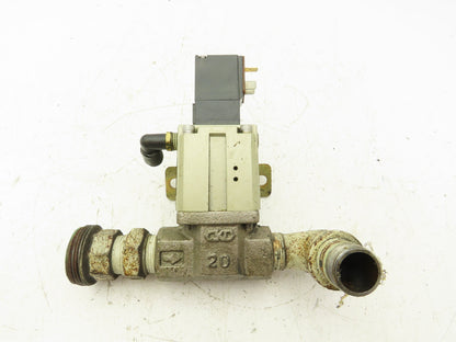 CKD CVS2-20A-10-02HSB-3 Pneumatic Solenoid Coolant Valve 3/4" 24VDC NC
