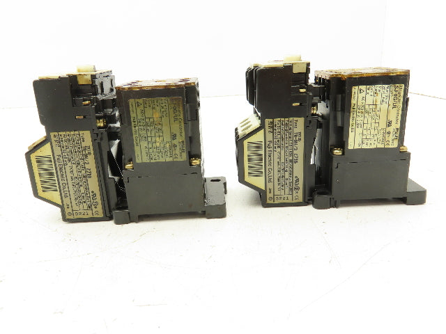 Fuji Electric SJ-0G/UL Magnetic Contactor W/Overload Relay 0.95 -1.45A Lot of 2