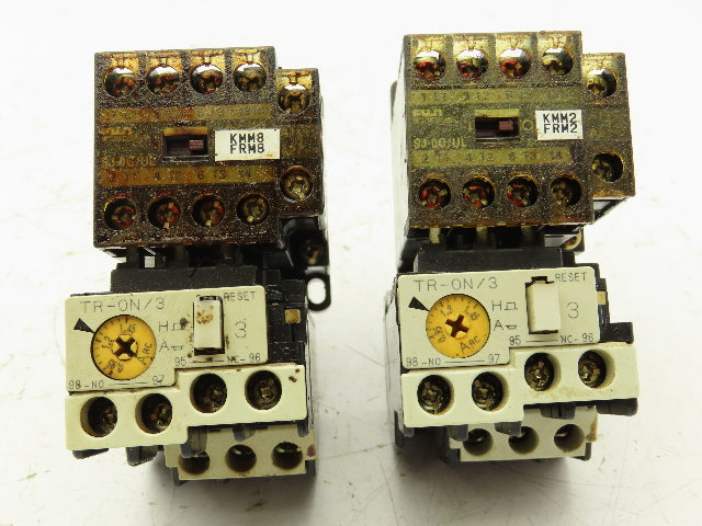 Fuji Electric SJ-0G/UL Magnetic Contactor W/Overload Relay 0.95 -1.45A Lot of 2