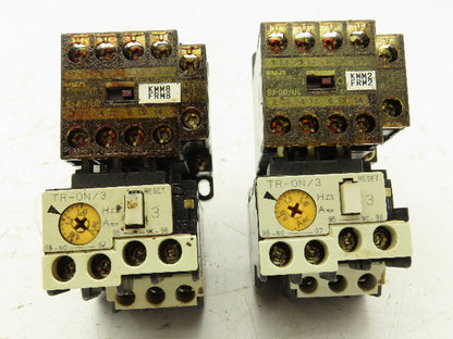 Fuji Electric SJ-0G/UL Magnetic Contactor W/Overload Relay 0.95 -1.45A Lot of 2