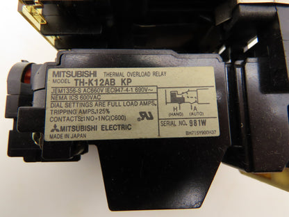 Mitsubishi Electric SD-M11 Contactor W/Thermal Overload Relay 1-1.6A Lot of 4