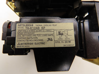 Mitsubishi Electric SD-M11 Contactor W/Thermal Overload Relay 1-1.6A Lot of 4