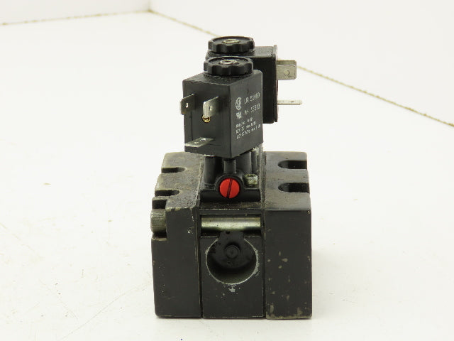ARO A722SD-120-A-M Alpha Pneumatic Dual Solenoid Stacking Valve 3-Pos 120V 3/8"