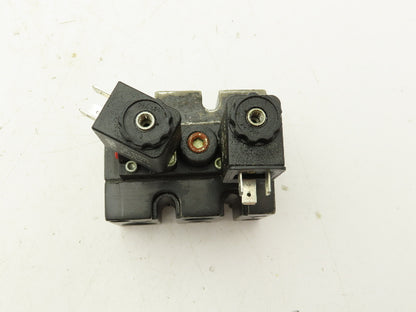 ARO A722SD-120-A-M Alpha Pneumatic Dual Solenoid Stacking Valve 3-Pos 120V 3/8"