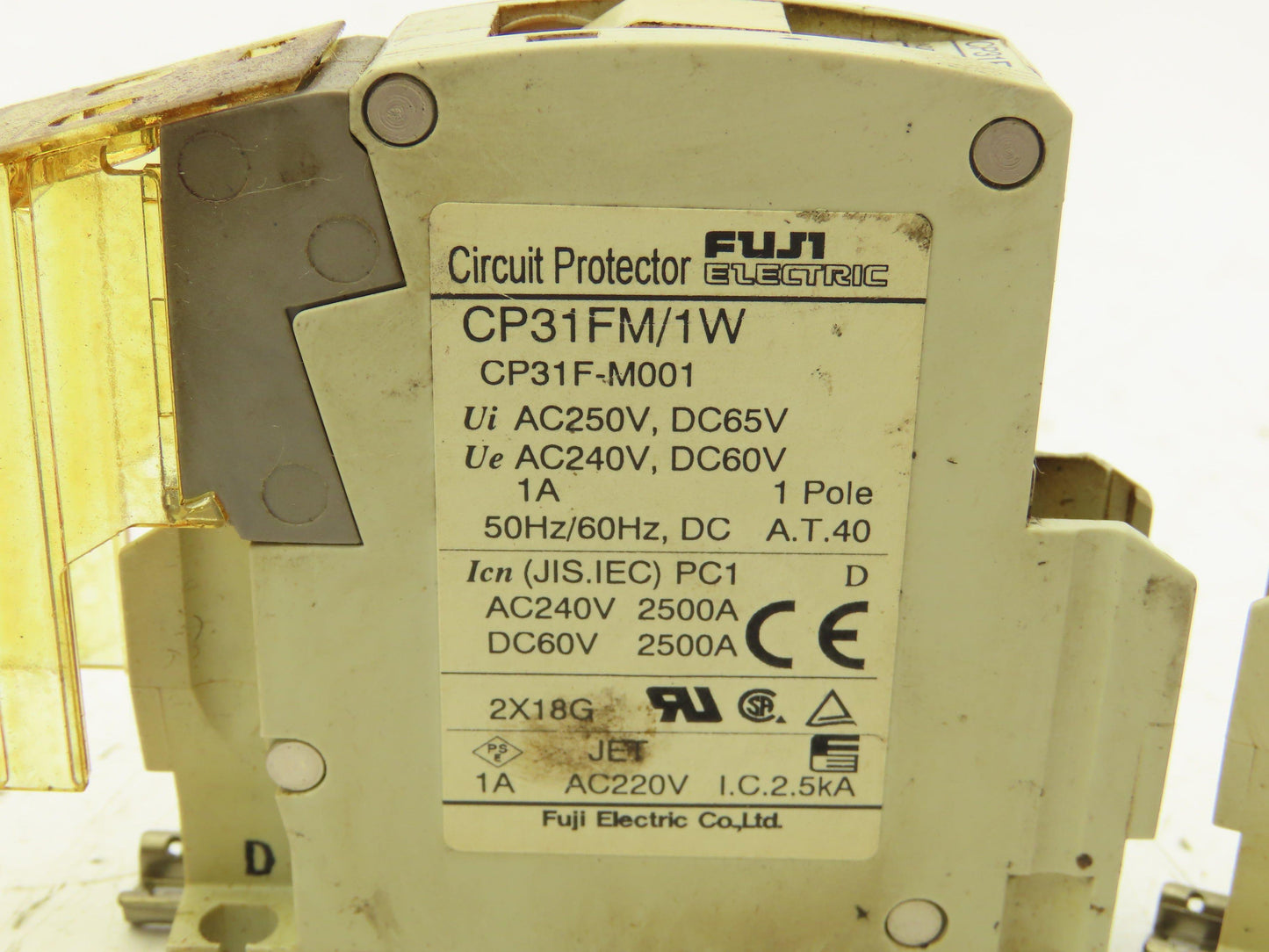 Fuji Electric CP31FM/1W Circuit Protector 1 Pole 240V 1A Lot of 4