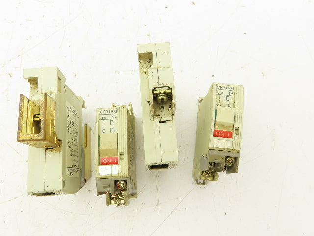 Fuji Electric CP31FM/1W Circuit Protector 1 Pole 240V 1A Lot of 4