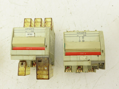 Fuji Electric CP33FS/5WD Circuit Protector 5A 3 Pole 240V Lot of 5