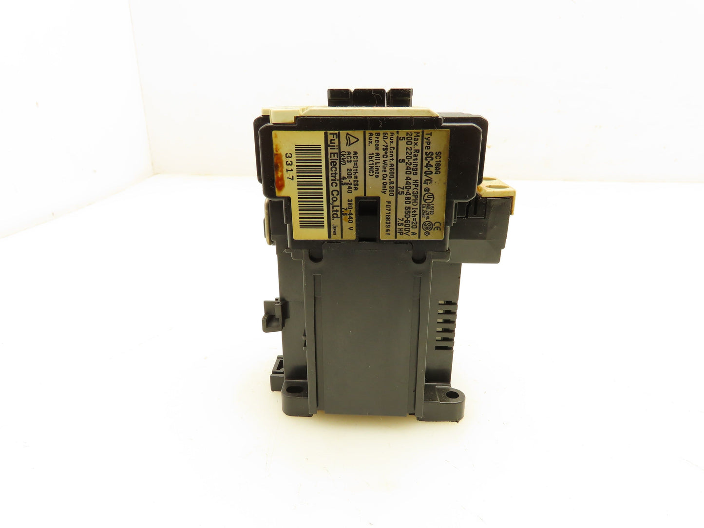 Fuji Electric SC-4-0/G Contactor 3PH 600V 20A Lot of 8